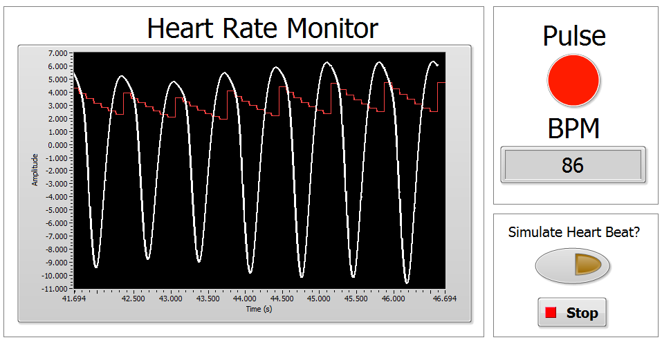 heart rate monitor display pc program