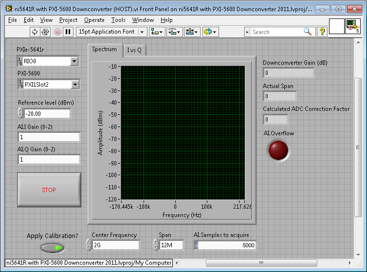 Ni Pxie 5641r Rio If Transceiver Example Using The If Transceiver With An Ni Pxi 5600 0760