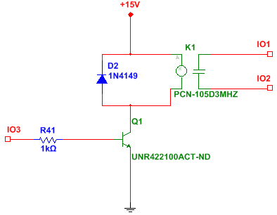 dc control relays on multisim