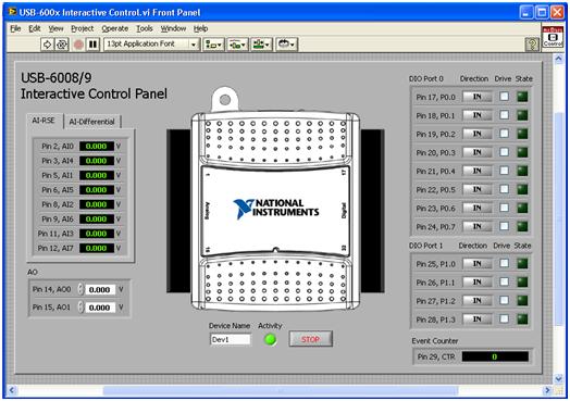 Install hardware support for labview