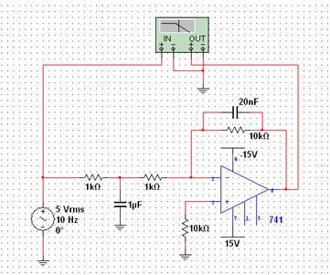 Active Filter Using Op Amp As A Comparator