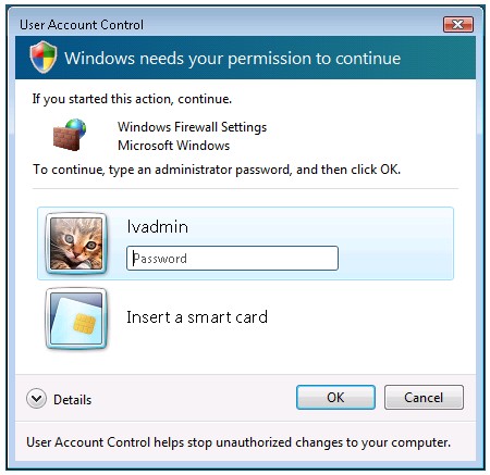 Windows Vista Credential Manager