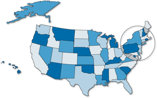 Usa Map 2008