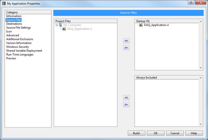 Creating an NI-DAQmx Application Installer with LabVIEW - National ...